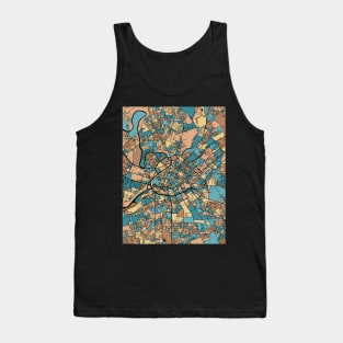Manchester Map Pattern in Mid Century Pastel Tank Top